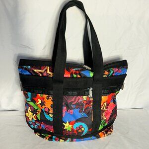 LESPORTSAC LE SPORT  SAC TOP ZIP TOTE 12" X 18"